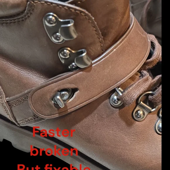 COACH -G1117 -TOMPKINS Hiker Shearling/ Trekking Boots - Dark Brown Size 8D mens - Picture 6 of 7